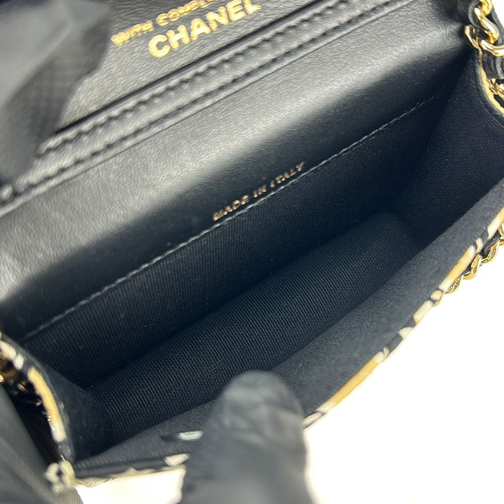 Chanel Canvas Leather Mini Shoulder Bag