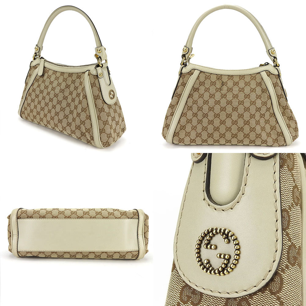 Gucci GG Canvas Leather Shoulder Bag 282298