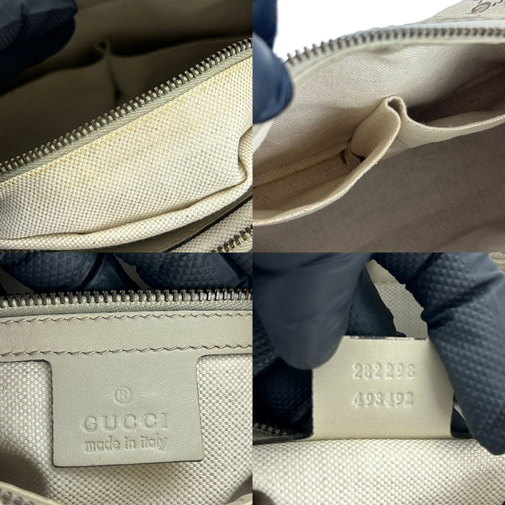 Gucci GG Canvas Leather Shoulder Bag 282298