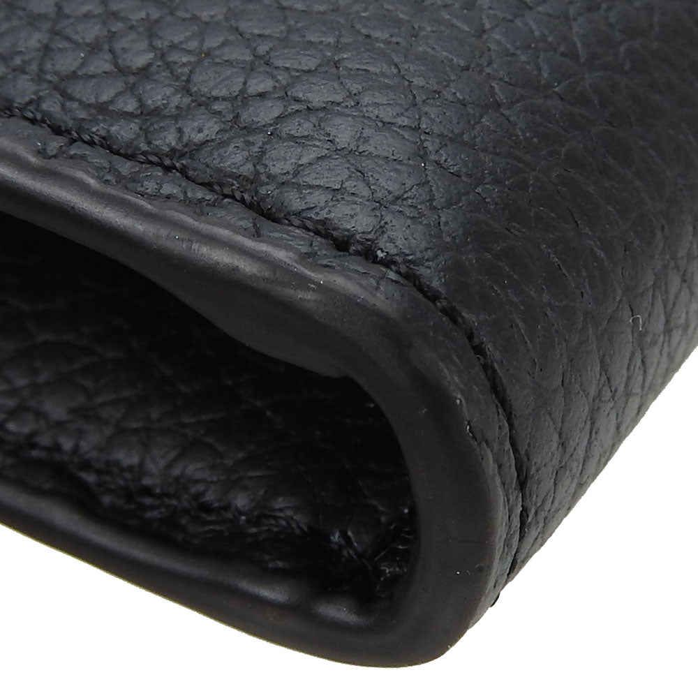 Furla Leather Long Wallet Black