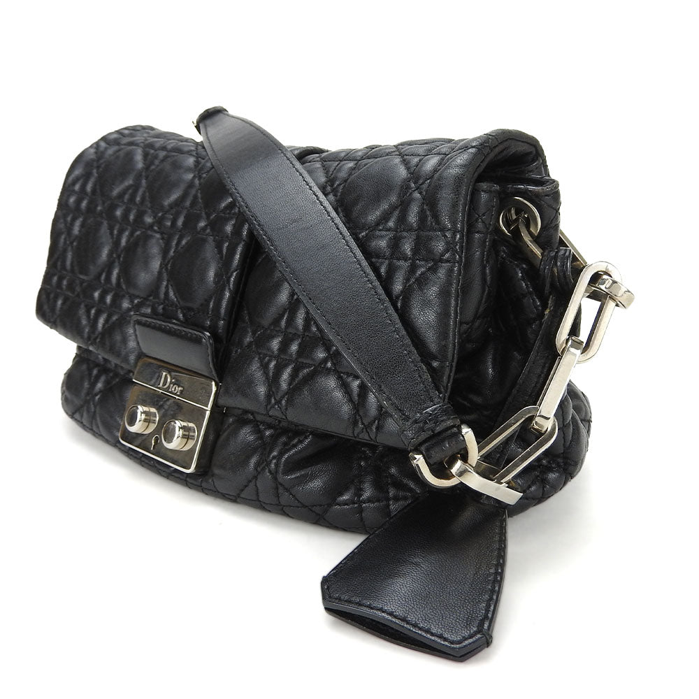 Dior Leather Shoulder Bag Black