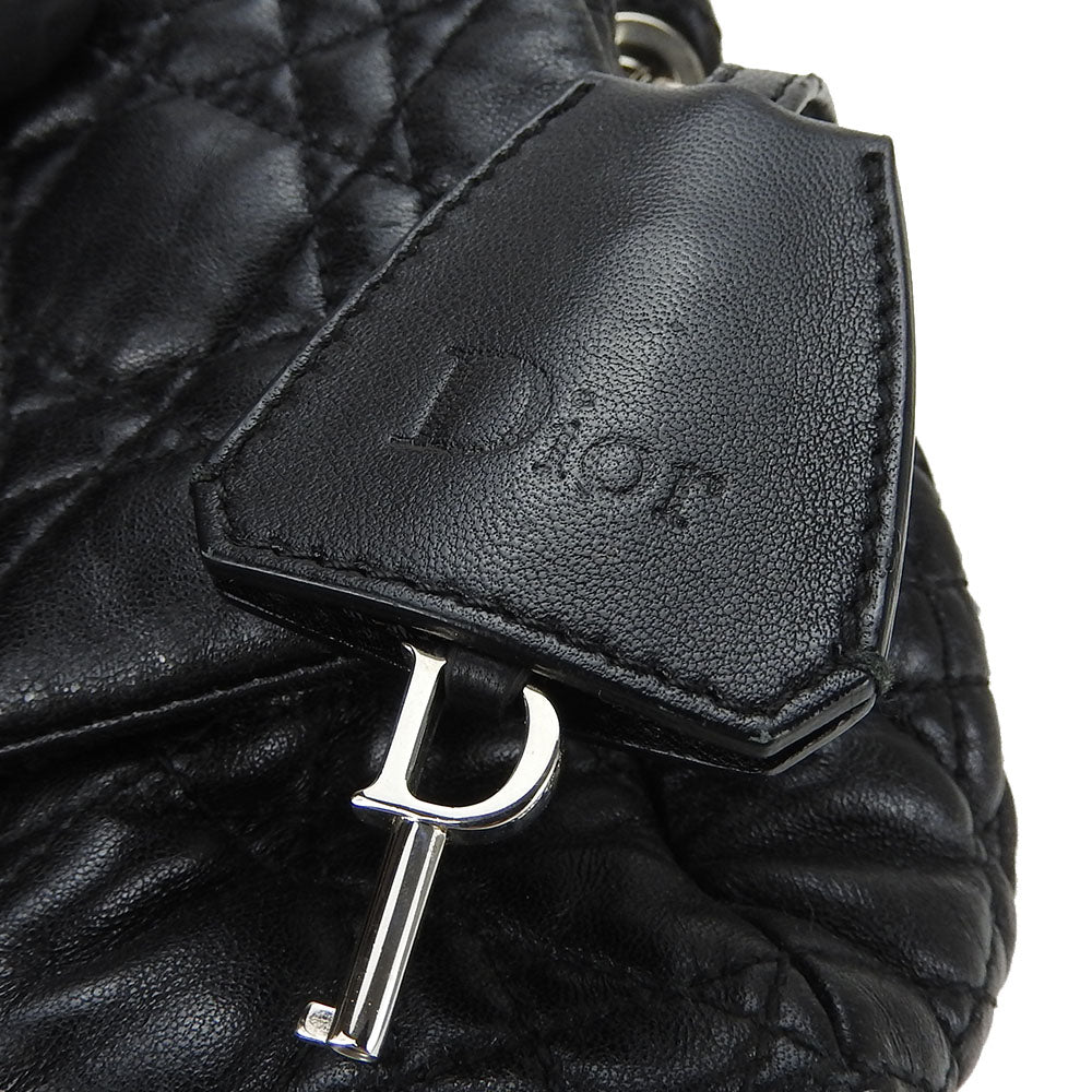 Dior Leather Shoulder Bag Black