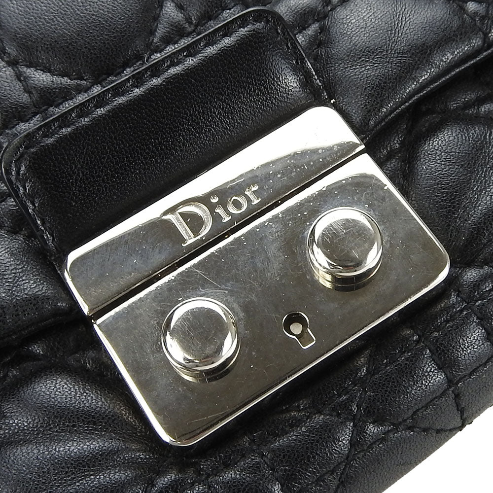 Dior Leather Shoulder Bag Black