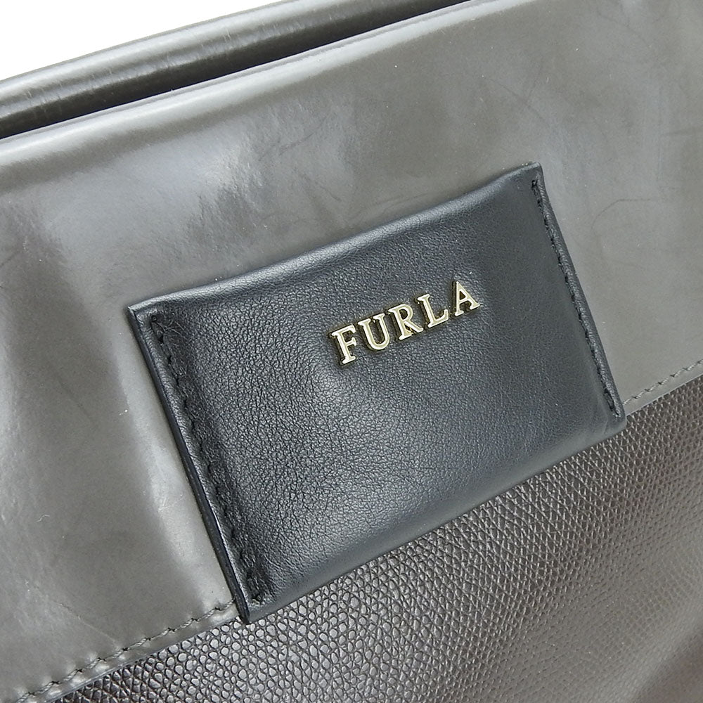 Furla Leather Tote Bag Brown