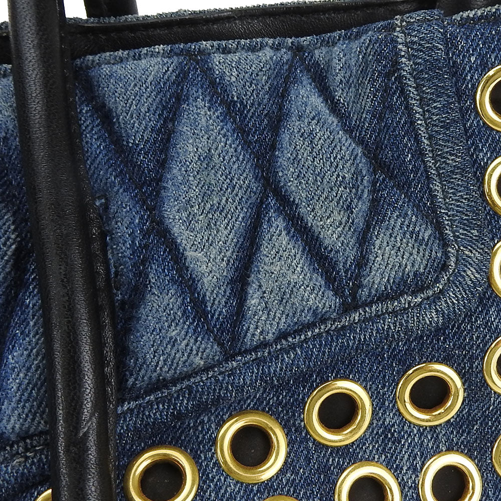 Miu Miu Denim Handbag Biker RN1080 2WAY