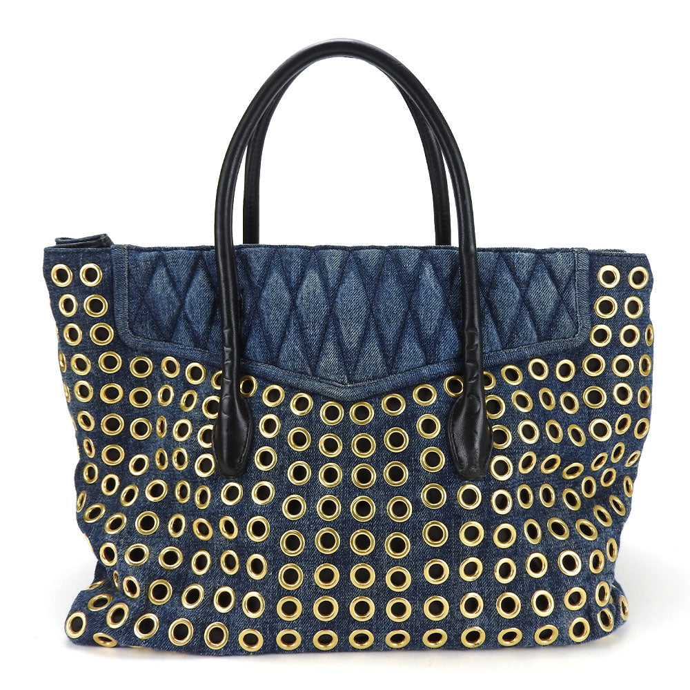 Miu Miu Denim Handbag Biker RN1080 2WAY