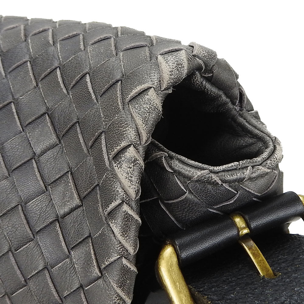 Bottega Veneta Leather Shoulder Bag Intrecciato