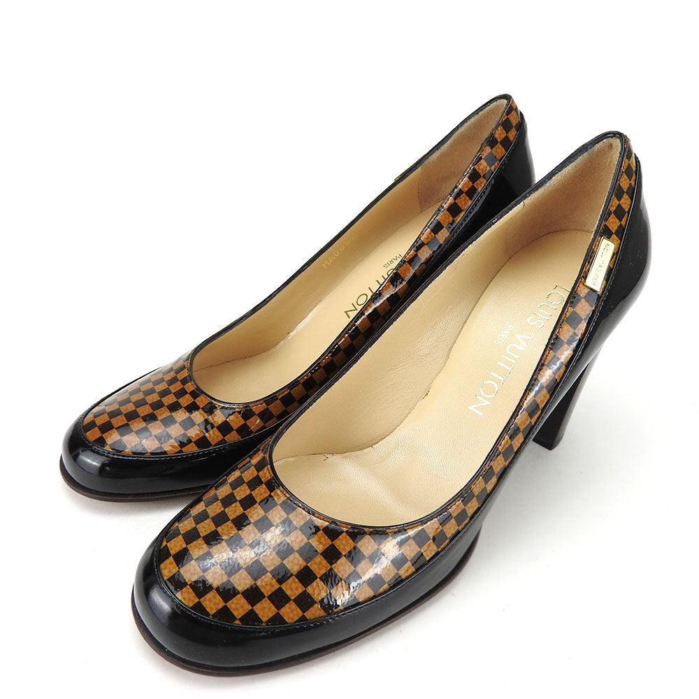 Louis Vuitton Enamel Pumps Brown