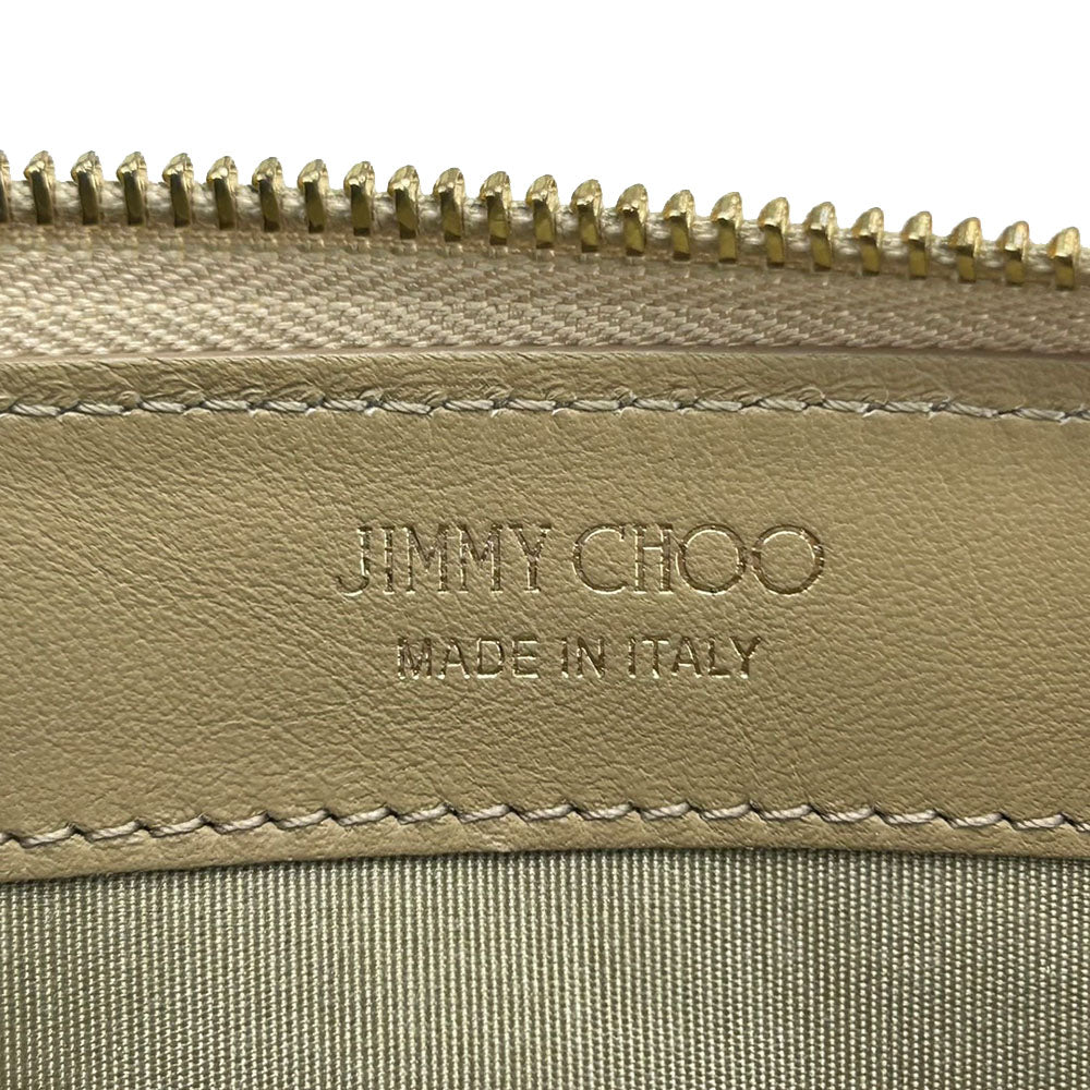 Jimmy Choo Leather Purse Champagne Gold