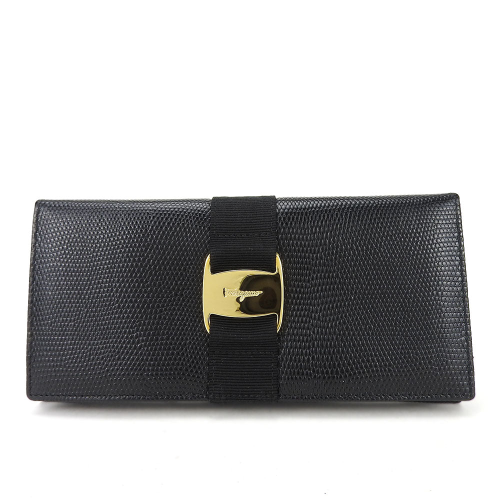 Salvatore Ferragamo Embossed Leather Wallet