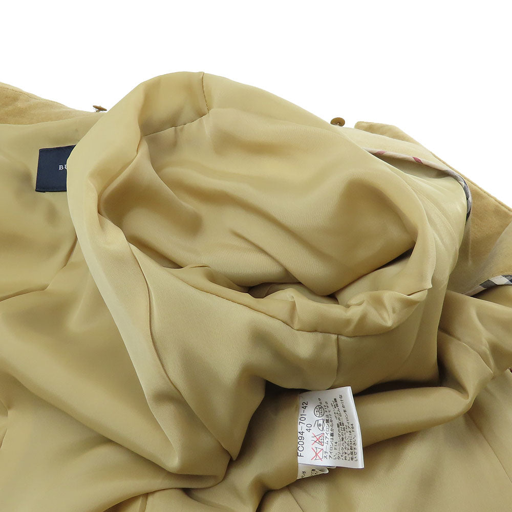 Burberry London Cotton Polyester Coat Beige