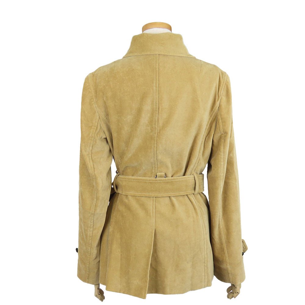 Burberry London Cotton Polyester Coat Beige