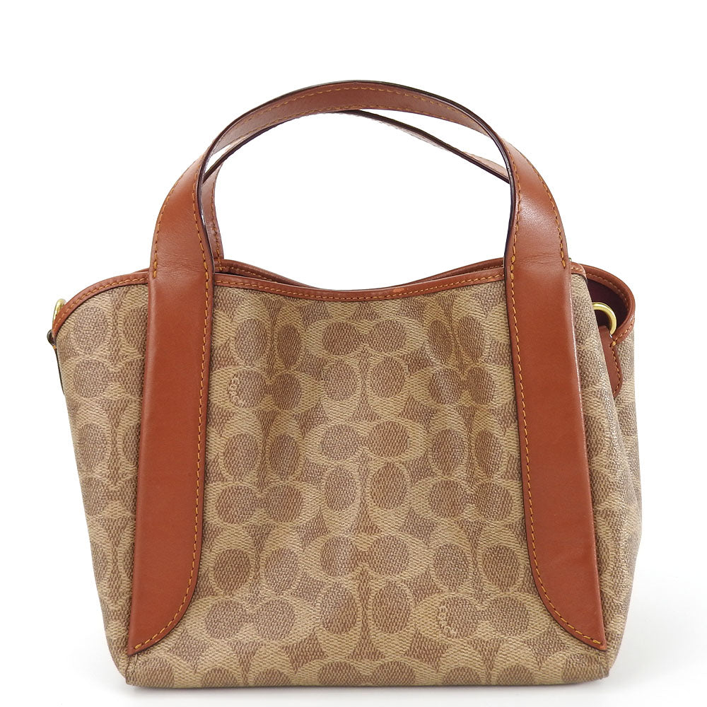 Coach Handbag 79251 PVC Leather Brown