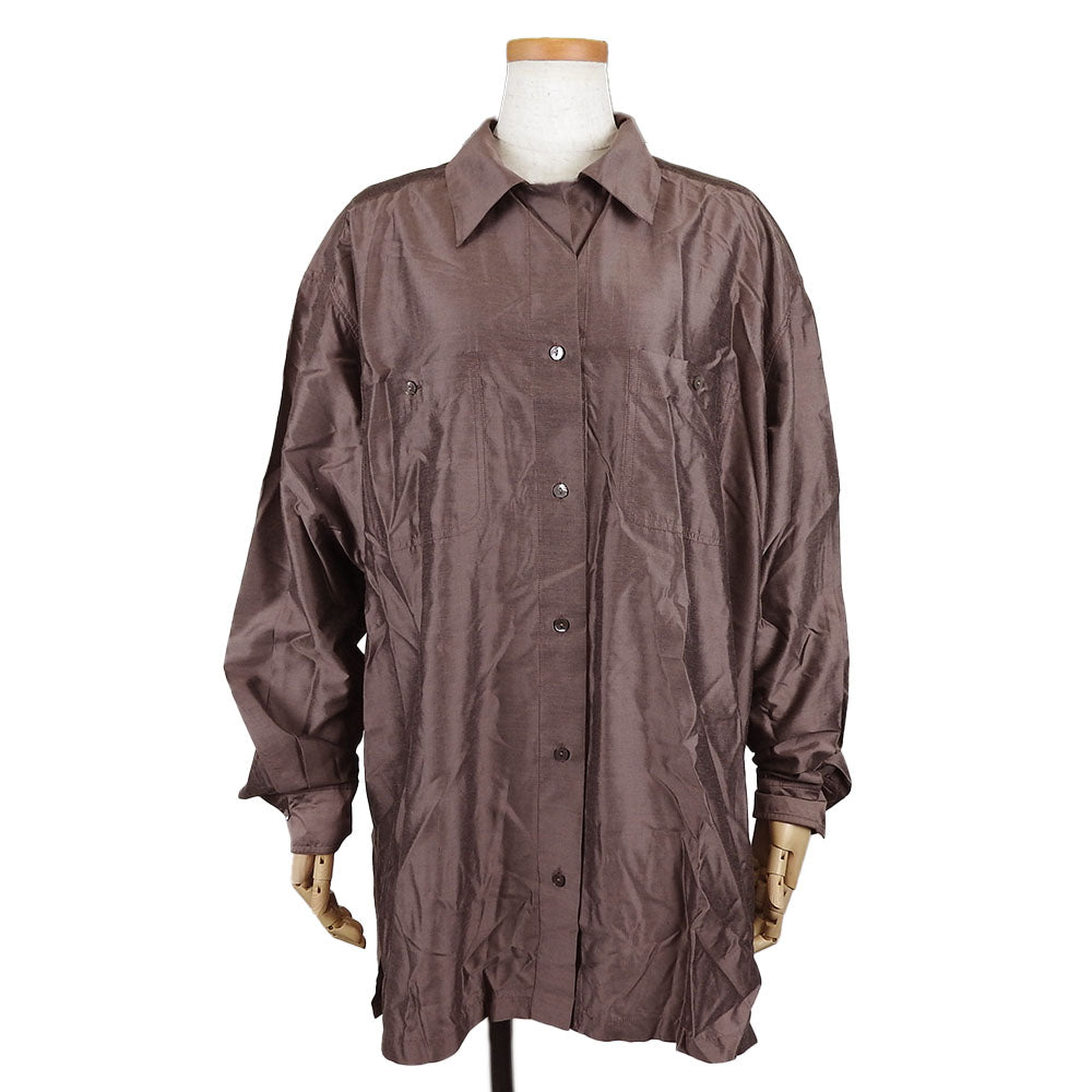 Max Mara Rayon Silk Long Sleeve Shirt L