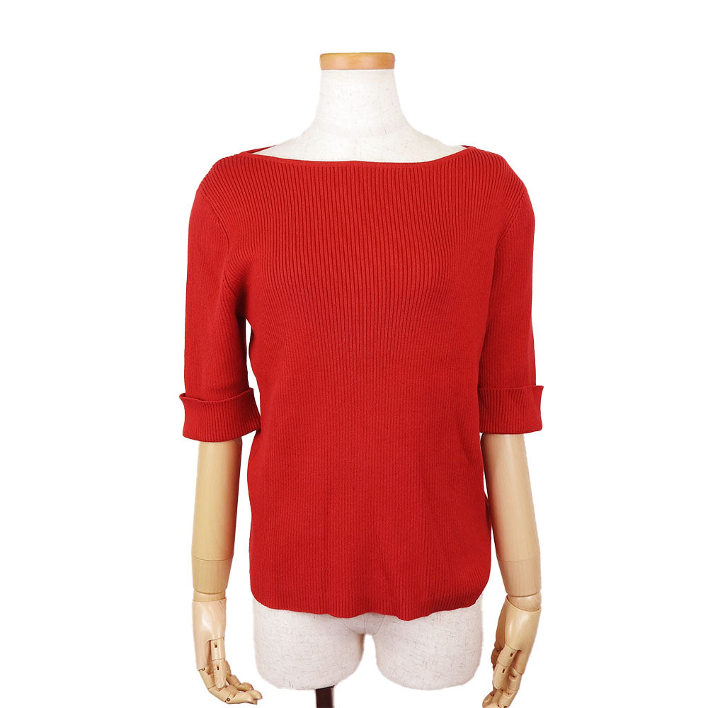 Ralph Lauren Red Cotton Knit Top M