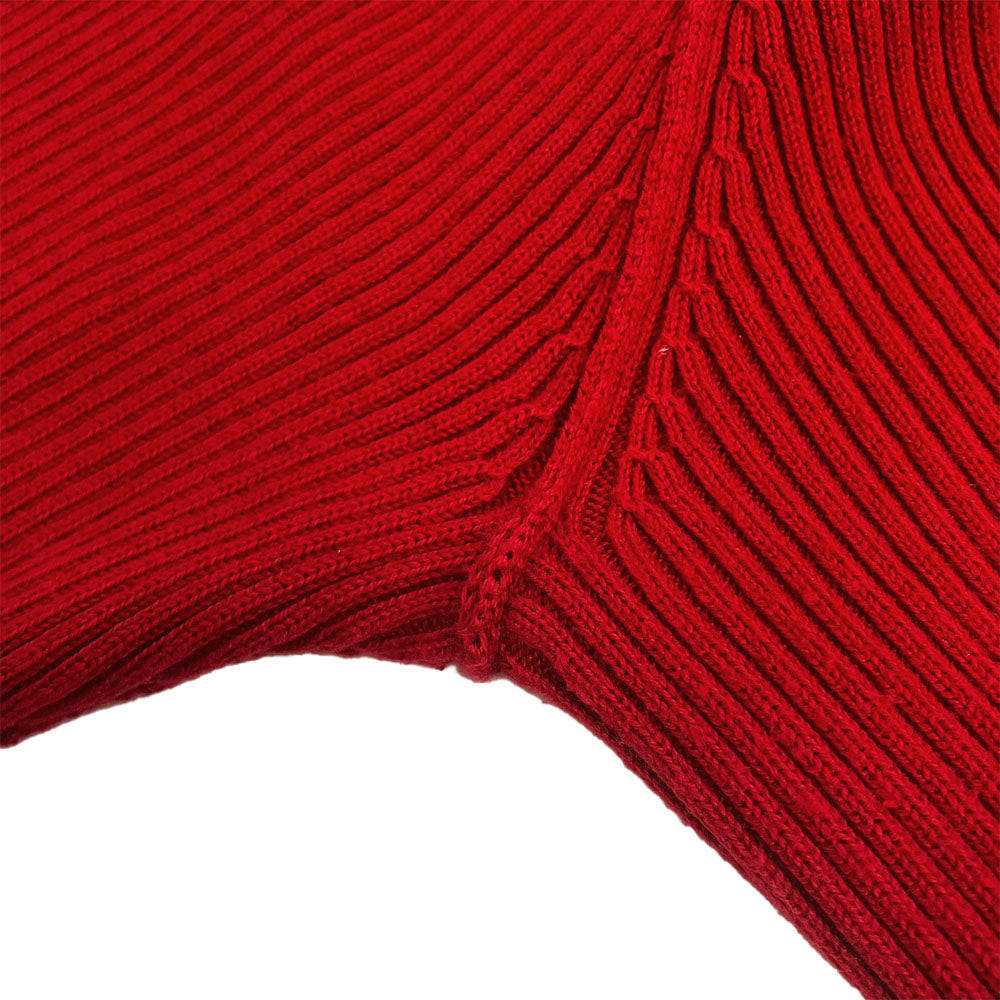 Ralph Lauren Red Cotton Knit Top M