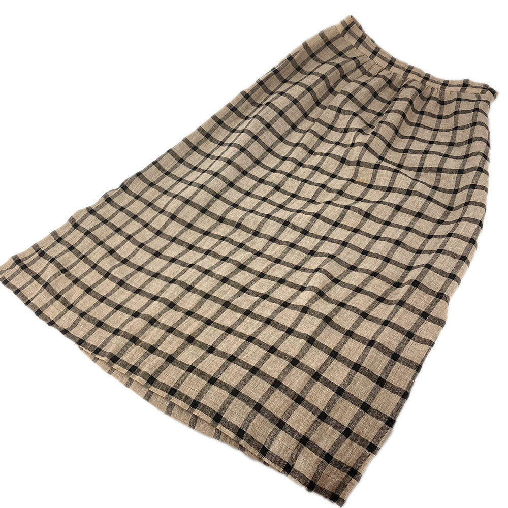 Bally Skirt 42 Hemp Acetate Cupra Beige Black