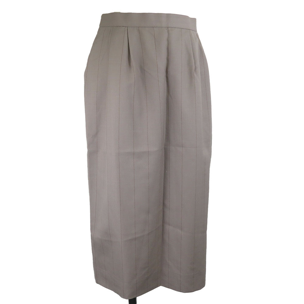 Burberry Wool Cupra Skirt Gray