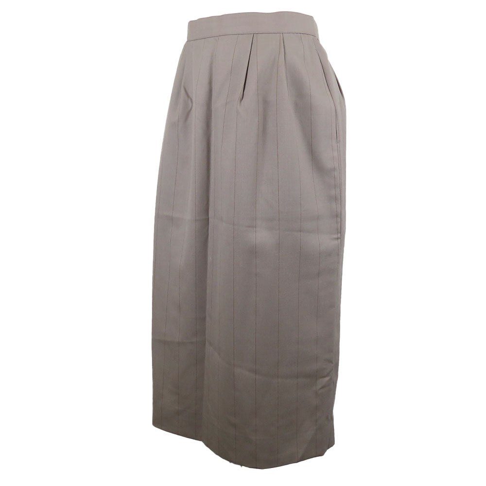 Burberry Wool Cupra Skirt Gray