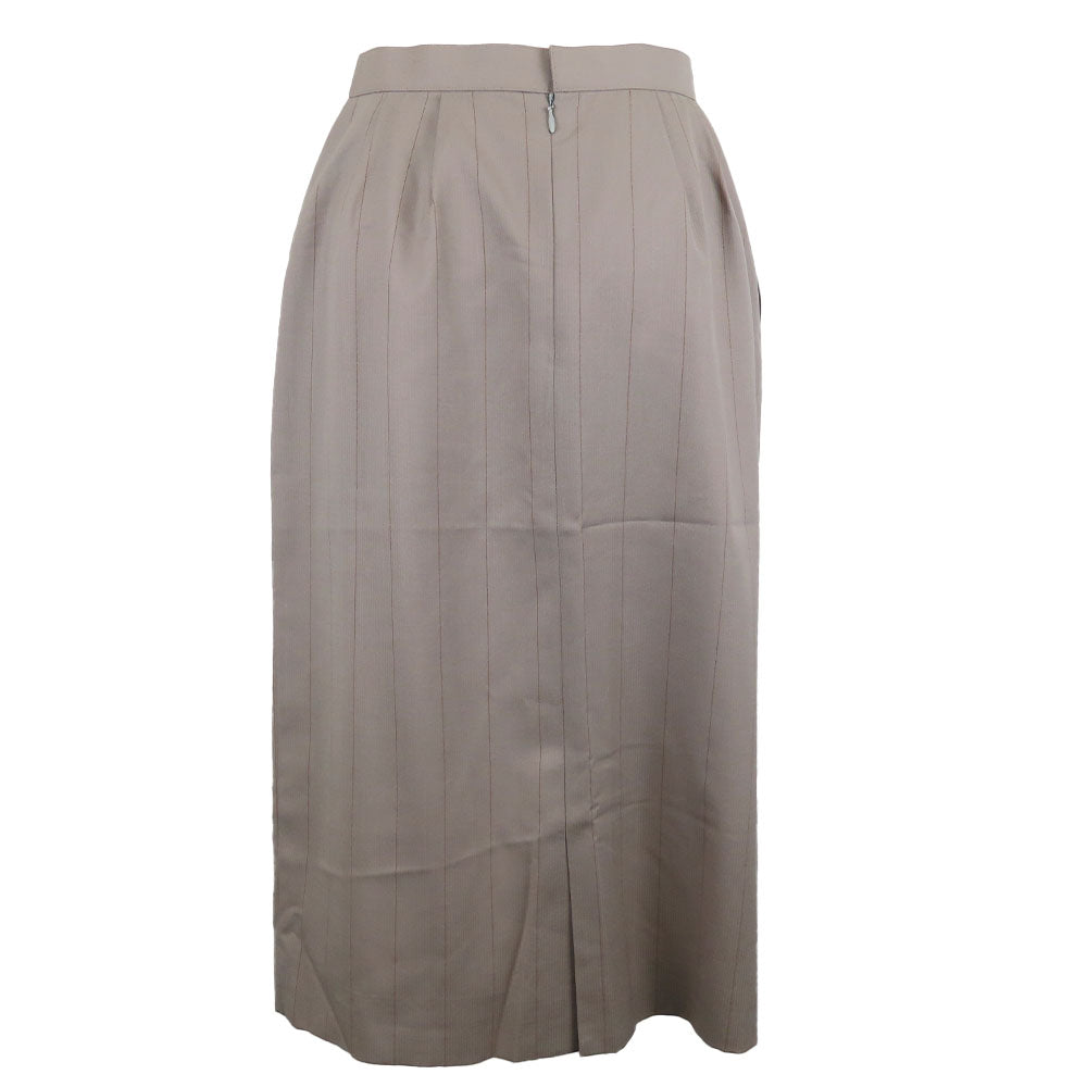 Burberry Wool Cupra Skirt Gray