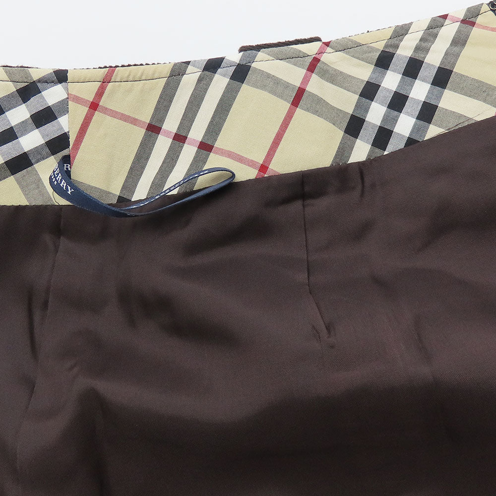 Burberry London Cotton Skirt 36 Dark Brown