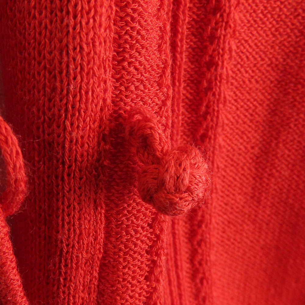 Christian Dior Red Cardigan M Cotton Rayon