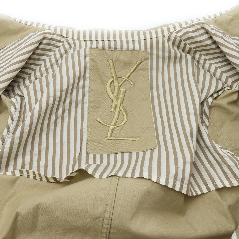 Yves Saint Laurent Cotton Beige Coat