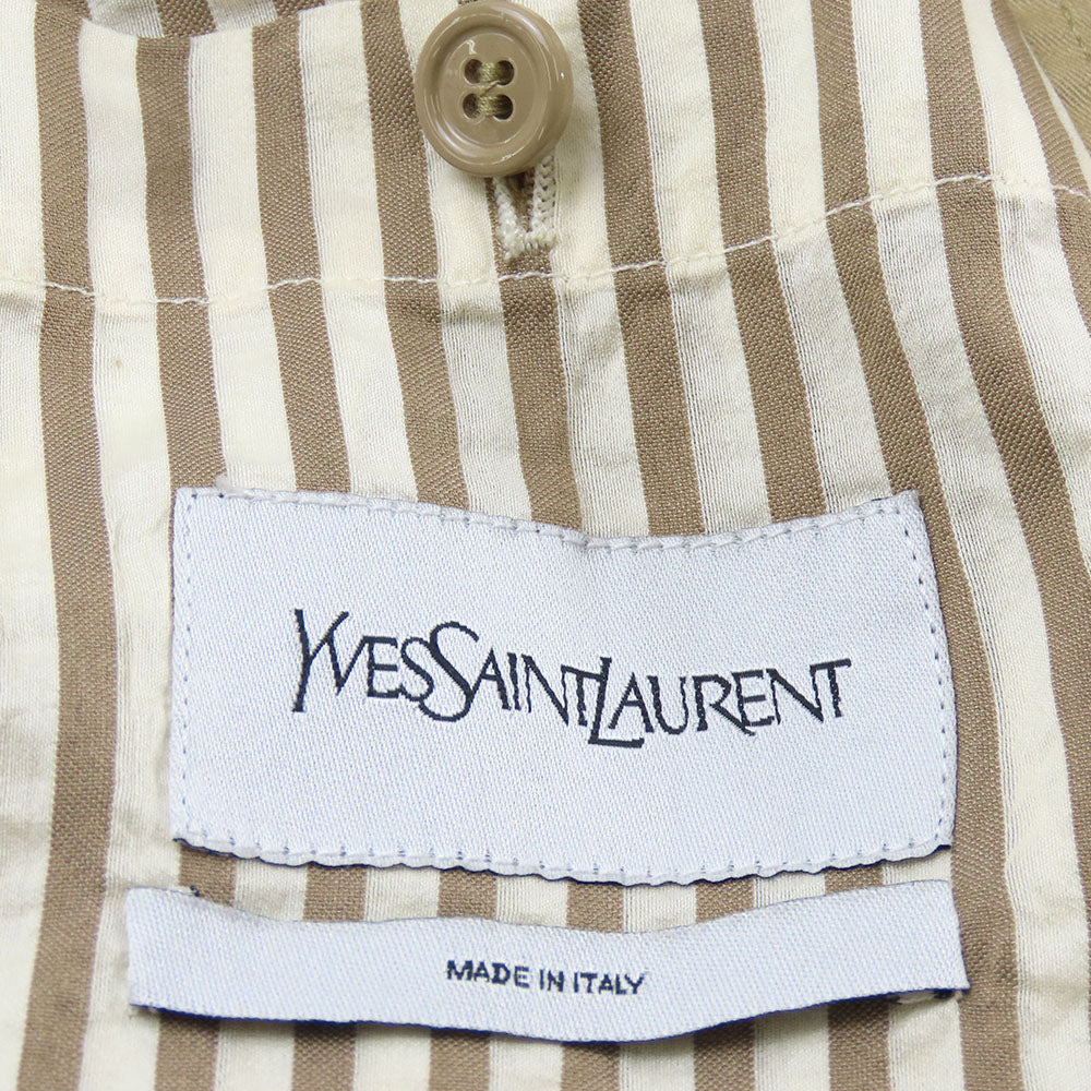 Yves Saint Laurent Cotton Beige Coat