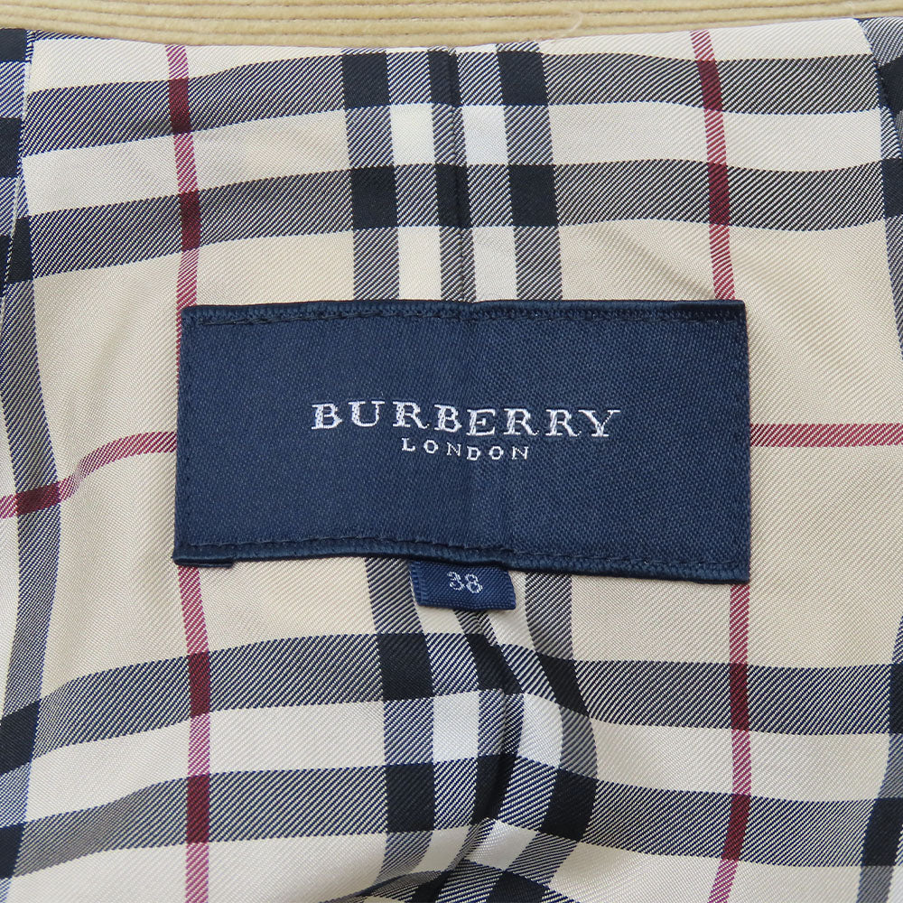 Burberry Corduroy Tailored Jacket 38 Beige