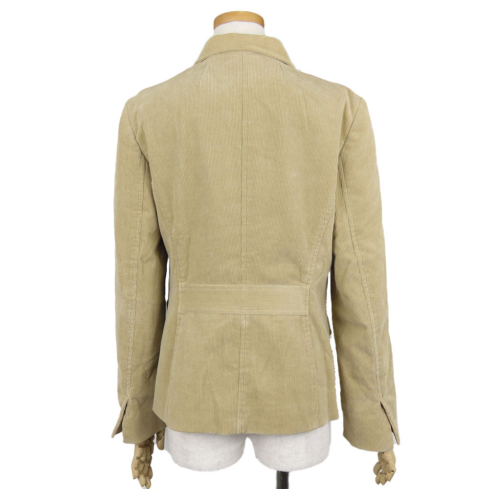 Burberry Corduroy Tailored Jacket 38 Beige