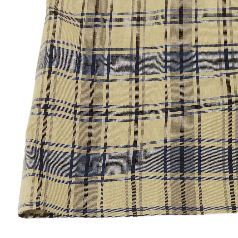 DAKS Polyester Cotton Check Shirt Skirt Set