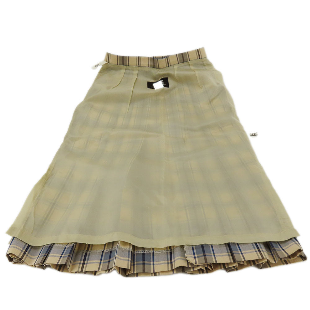 DAKS Polyester Cotton Check Shirt Skirt Set