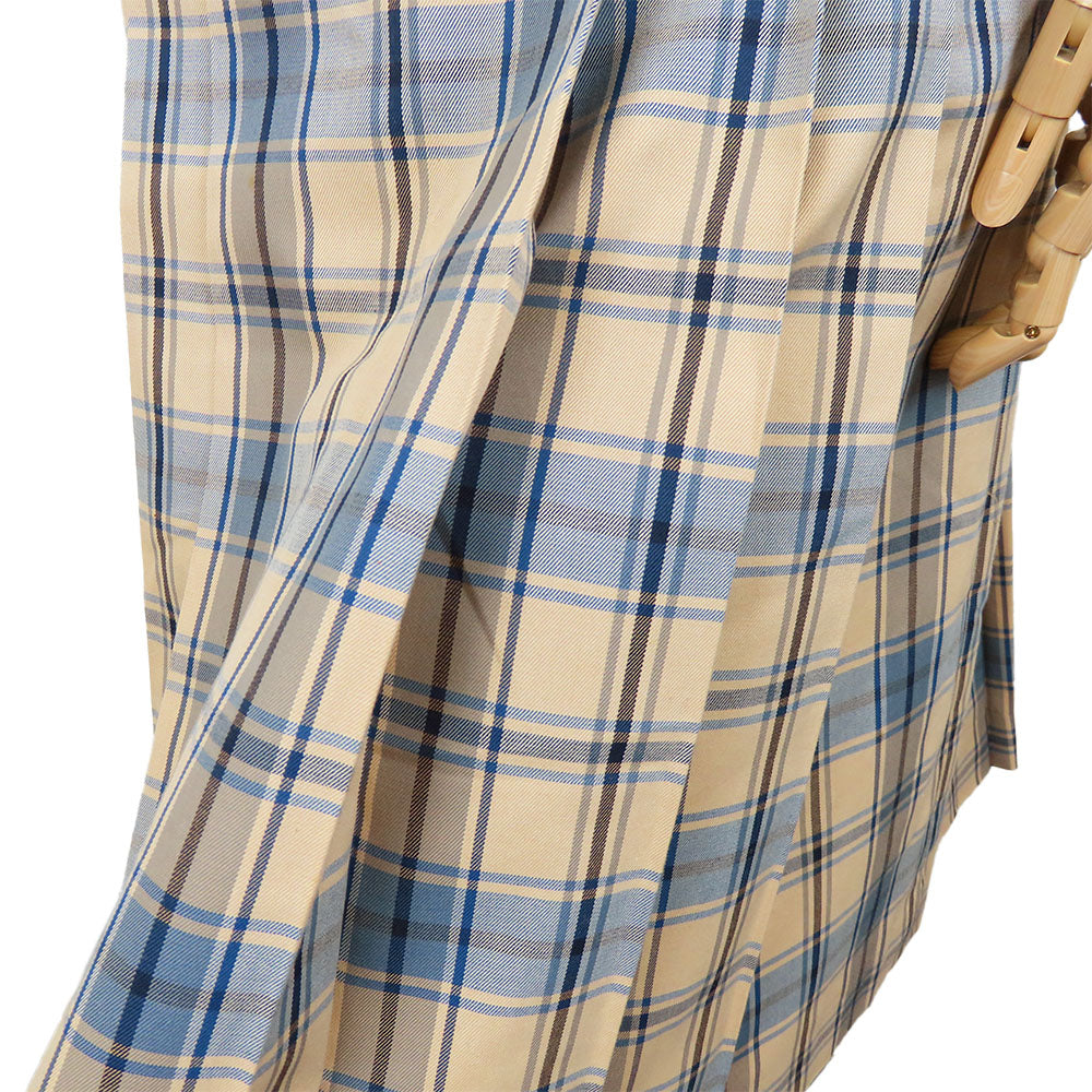 DAKS Polyester Cotton Check Shirt Skirt Set