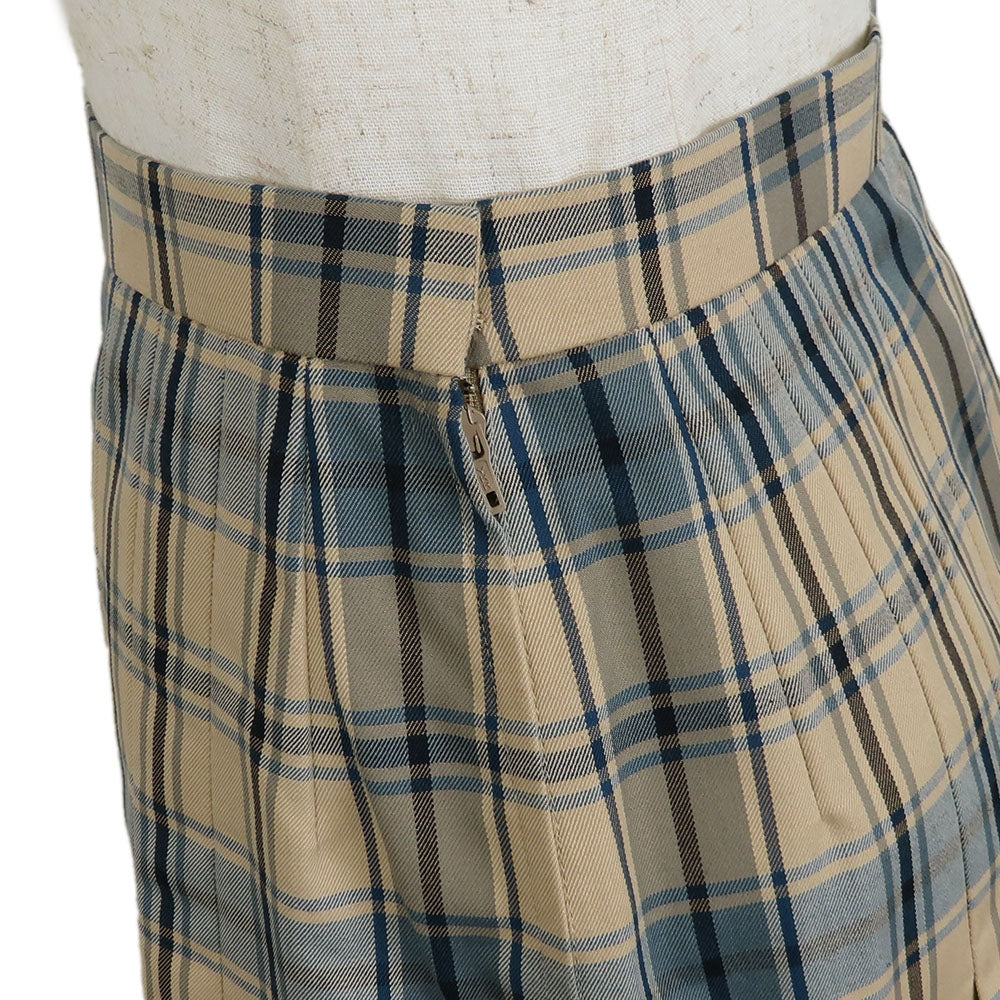 DAKS Polyester Cotton Check Shirt Skirt Set