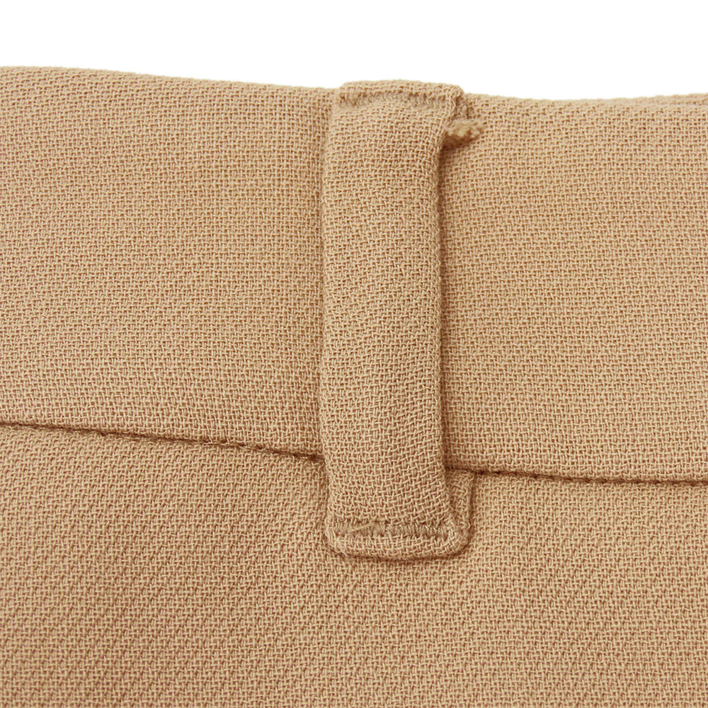 Max Mara Wool Cotton Skirt Beige