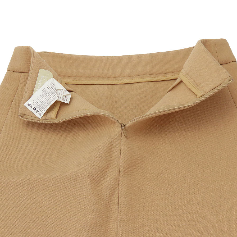 Max Mara Wool Cotton Skirt Beige