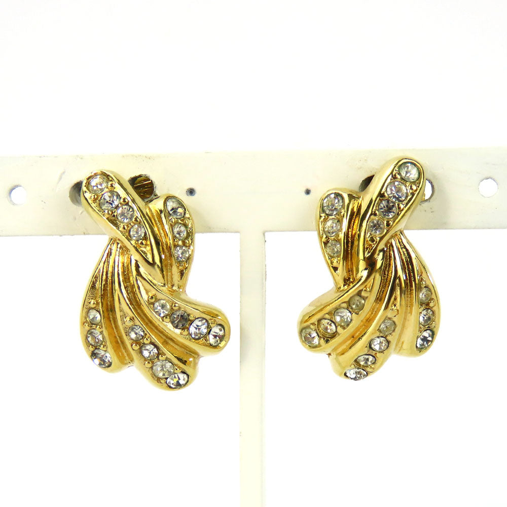 Christian Dior Gold Plated Metal Earrings