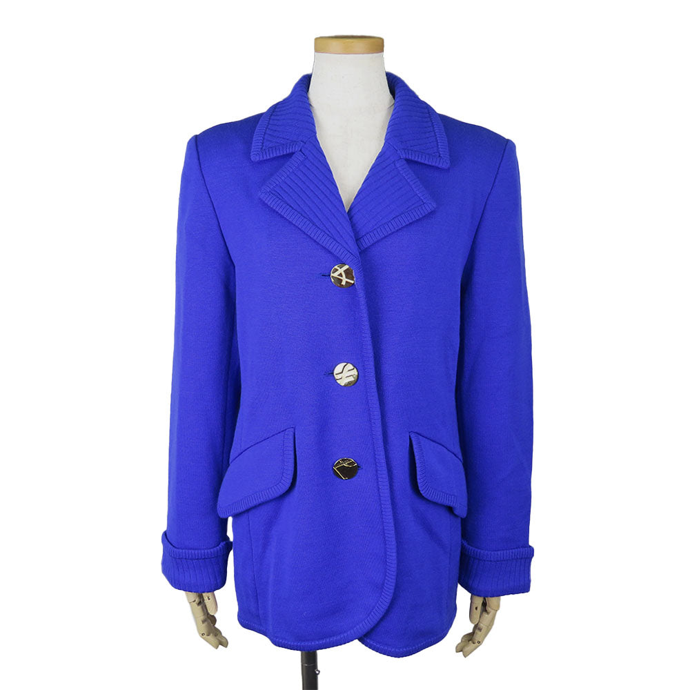 Yves Saint Laurent Wool Tailored Jacket L Blue