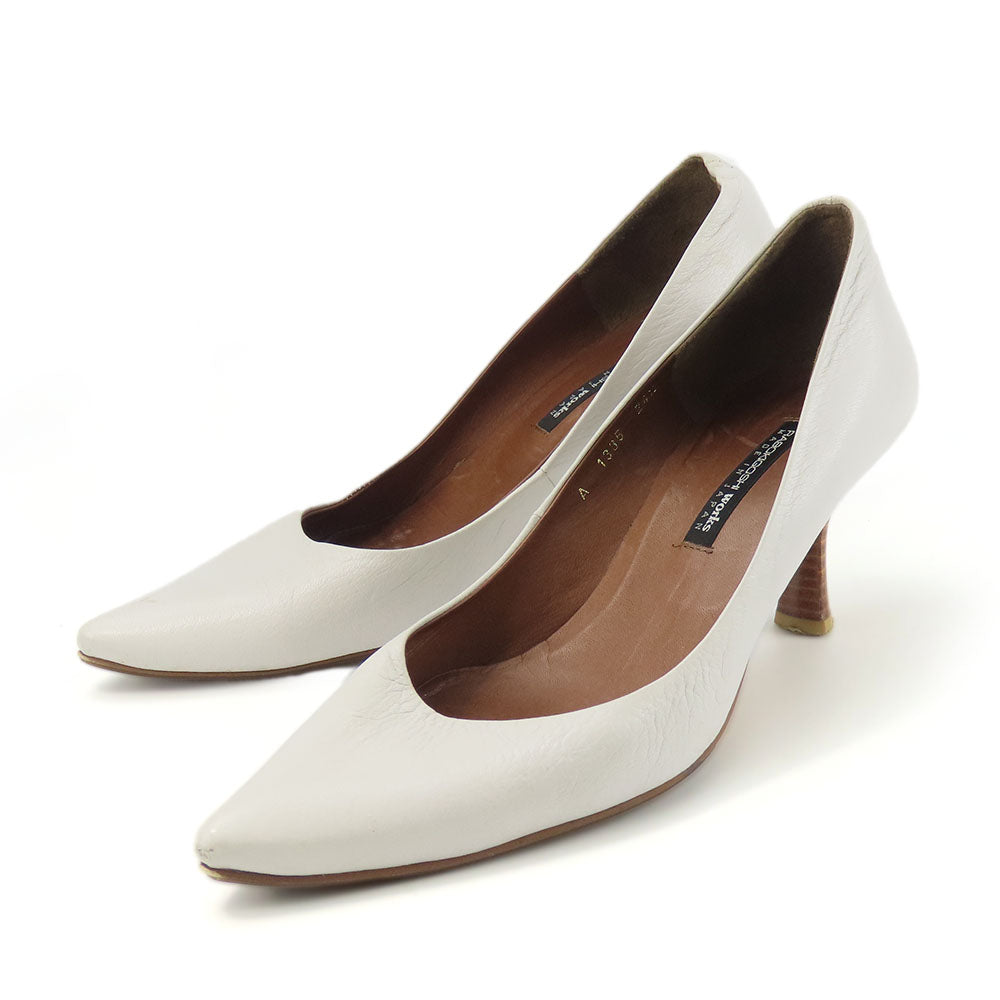 RABOKIGOSHI Works Leather Pumps Ice Gray