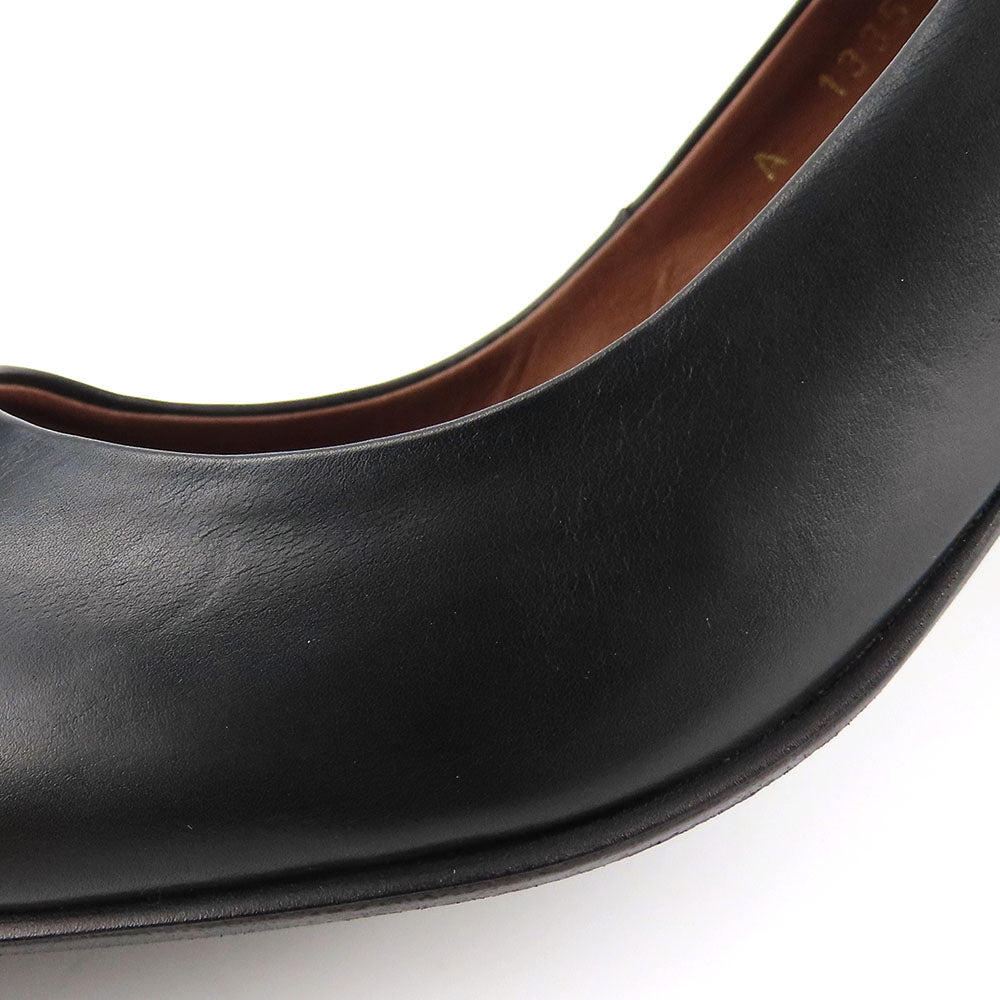 RABOKIGOSHI Works Leather Pumps Black