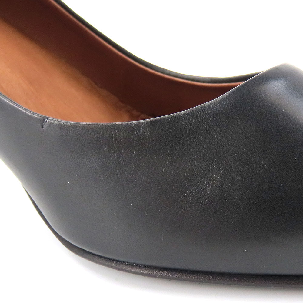 RABOKIGOSHI Works Leather Pumps Black