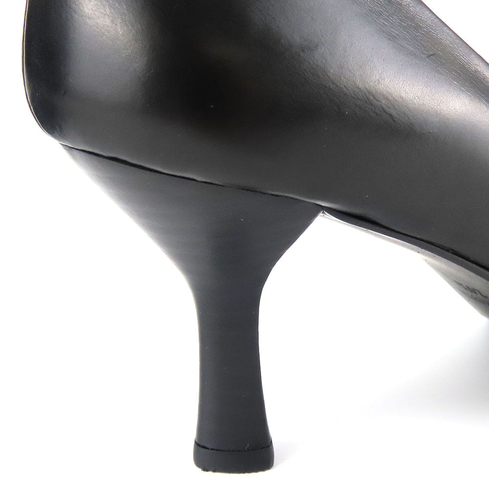 RABOKIGOSHI Works Leather Pumps Black