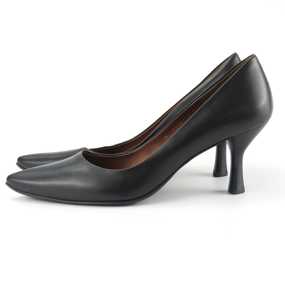 RABOKIGOSHI Works Leather Pumps Black