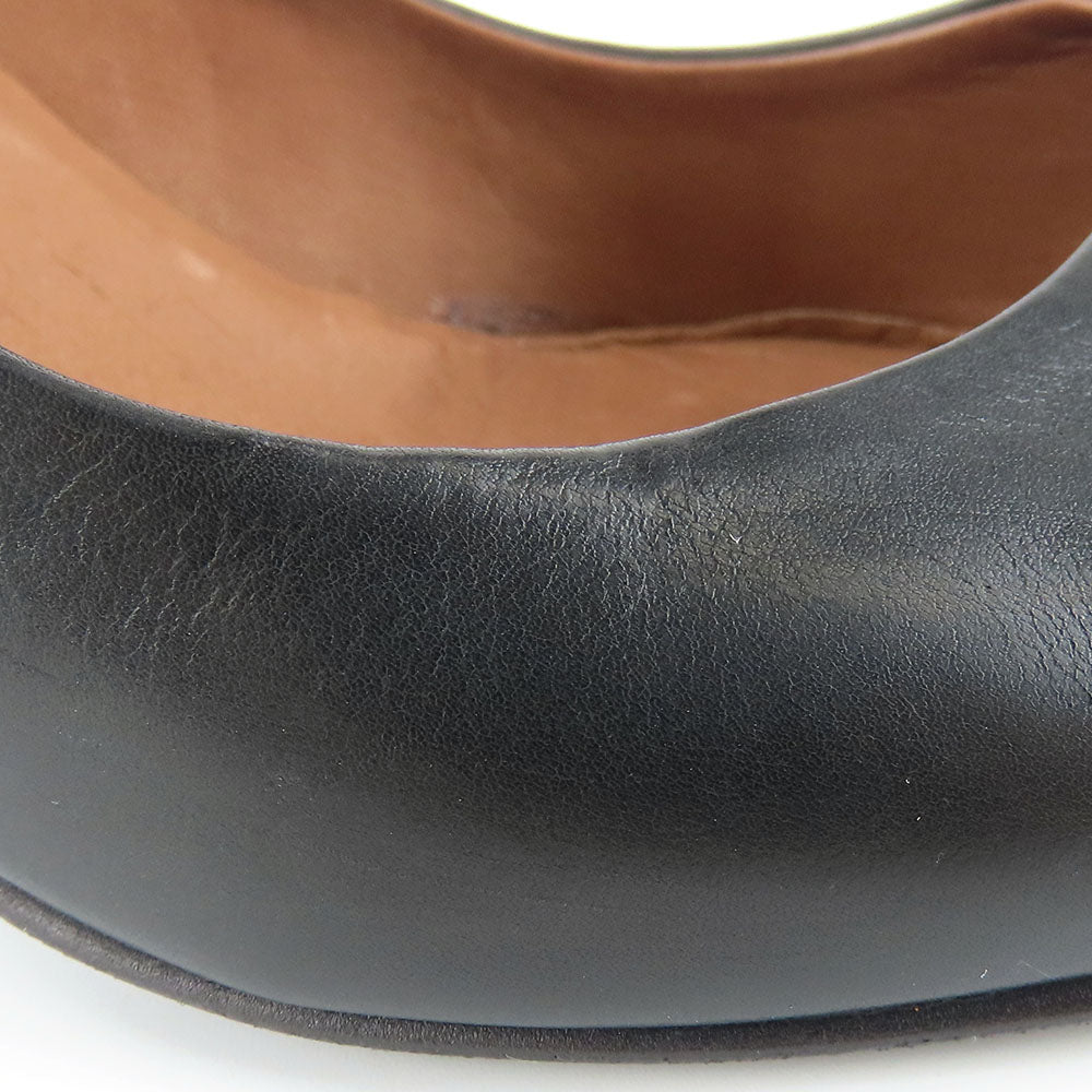 RABOKIGOSHI Works Leather Pumps Black