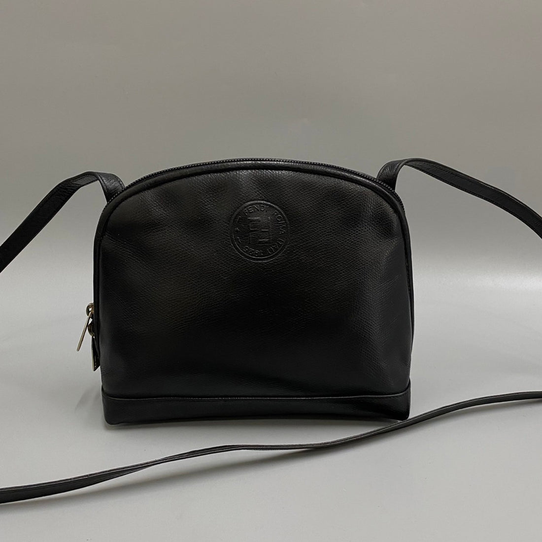 Fendi Logo Leather Crossbody Bag  Leather Crossbody Bag in Very Good Condition