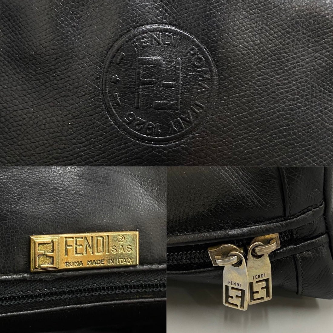 Fendi Logo Leather Crossbody Bag  Leather Crossbody Bag in Very Good Condition