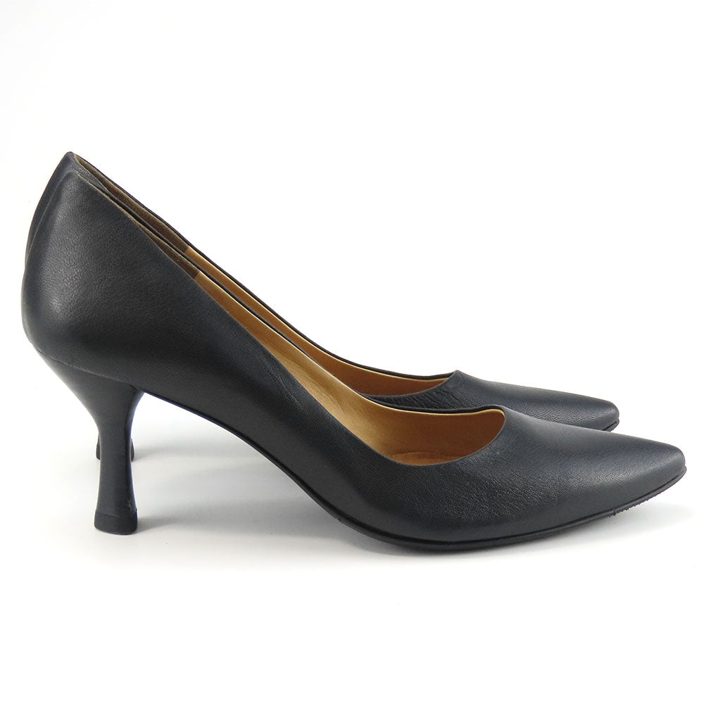 RABOKIGOSHI Works Leather Pumps Black