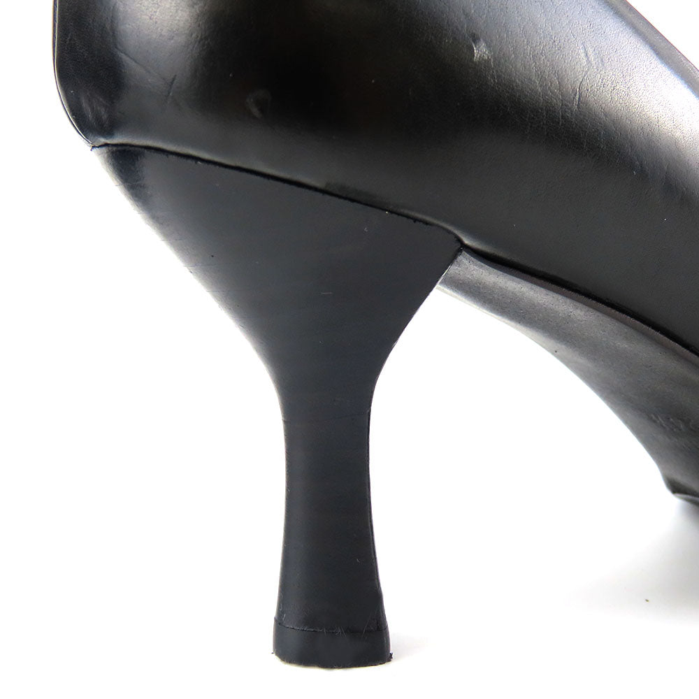 RABOKIGOSHI Works Leather Pumps Black