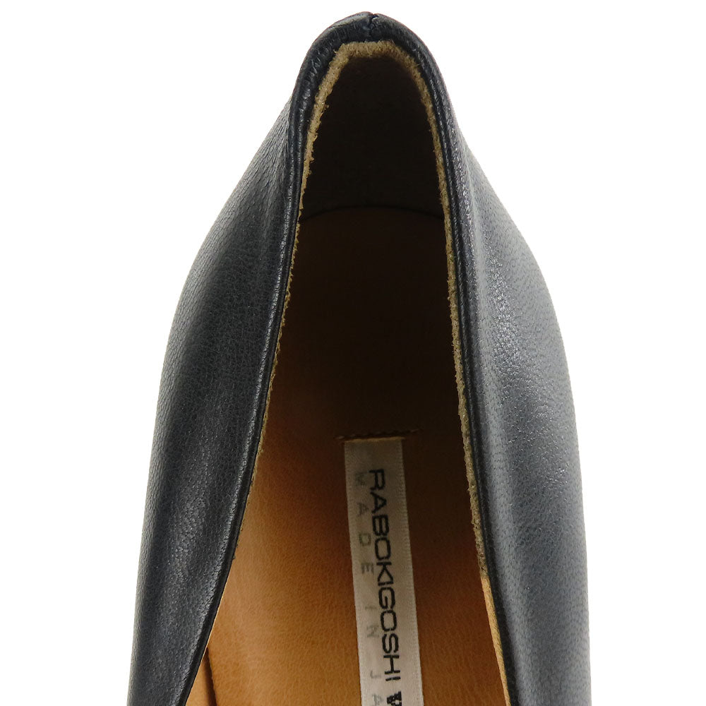 RABOKIGOSHI Works Leather Pumps Black