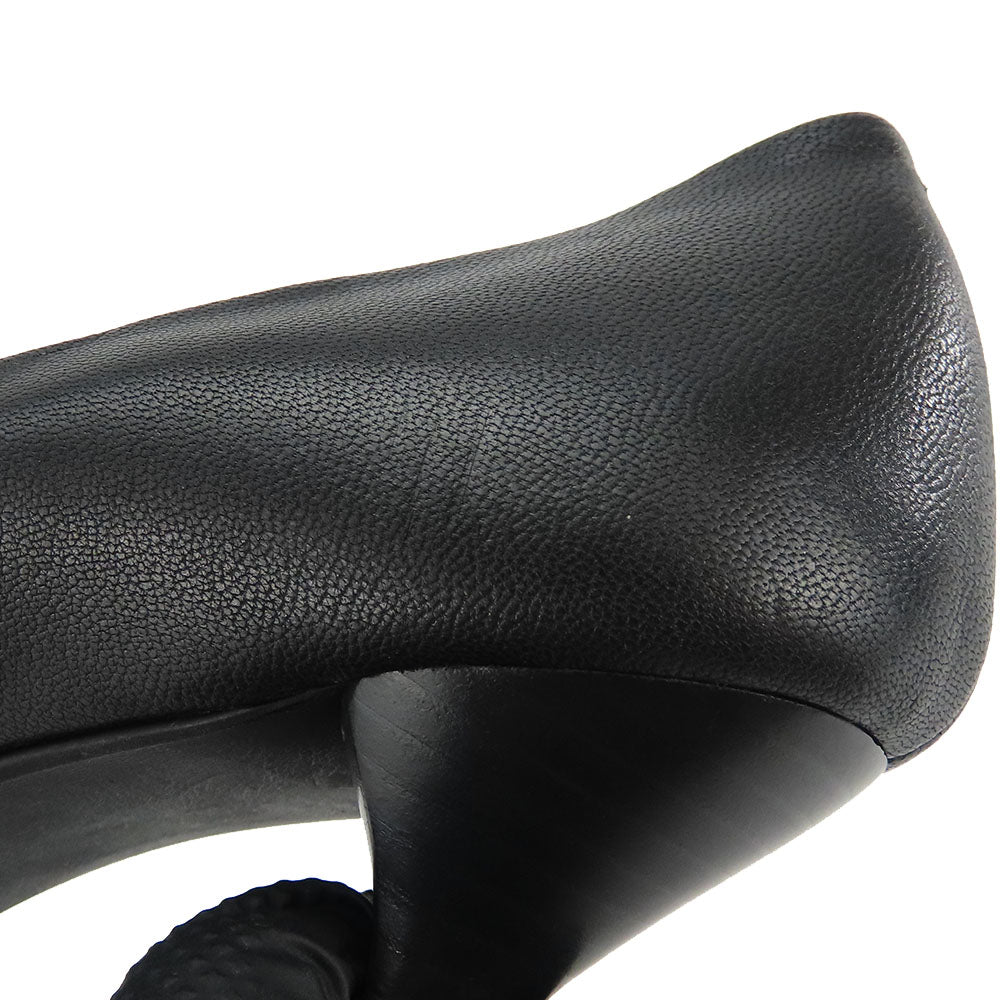 RABOKIGOSHI Works Leather Pumps Black